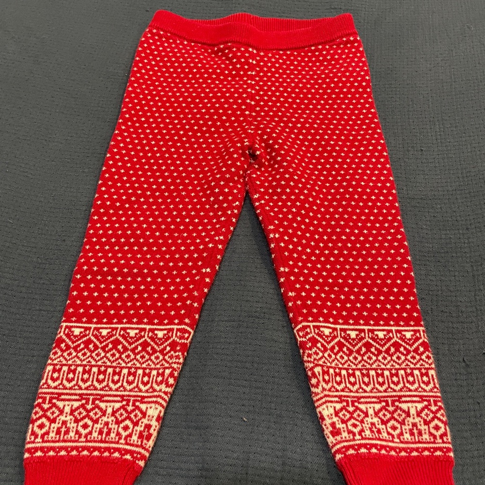 OshKosh Red and White Patterned Sweatpants